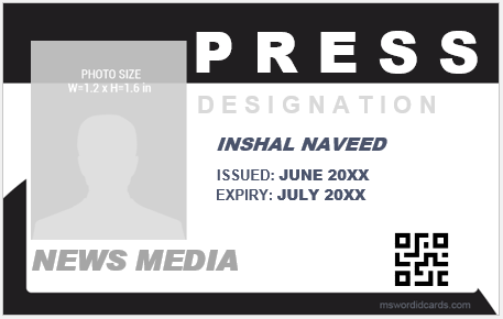 Press ID badge