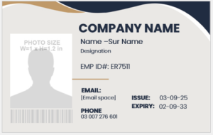 Employee ID Badge Template CRC