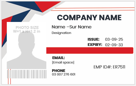 Employee ID Card Template
