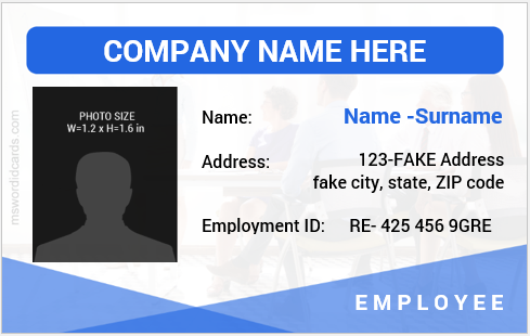 Fake photo ID badge maker
