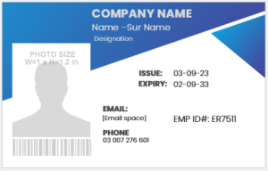 Employee ID card template