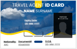 Travel Agent ID Card Template