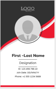 Novelty ID card template