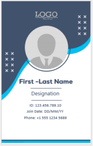 Novelty ID card template