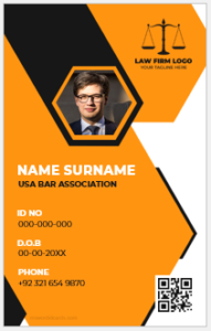 USA bar association ID badges