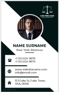 New York attorney ID badge template