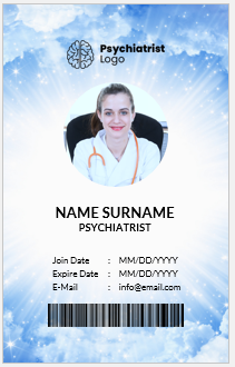 Psychiatrist ID Badge Template
