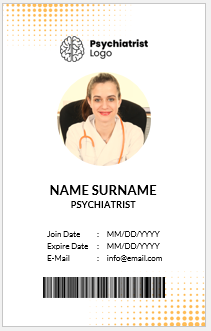 Psychiatrist ID Badge Template