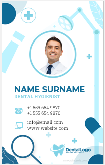Dental hygienist ID badge template