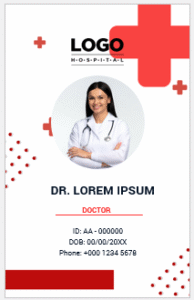 Doctor ID badge template