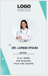 Doctor ID badge template