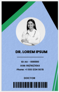 Doctor ID Card Template