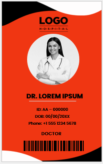 Doctor ID Card Template