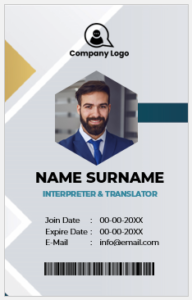 Interpreter and Translator ID Badges