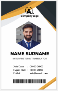 Interpreter and Translator ID Badges