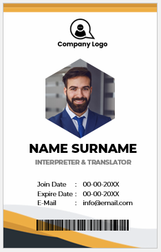 Interpreter and Translator ID Badges