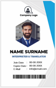 Interpreter and Translator ID Badges