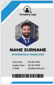 Interpreter and Translator ID Badges