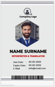 Interpreter and Translator ID Badges