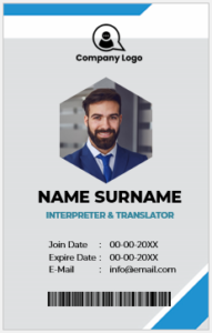 Interpreter and Translator ID Badges