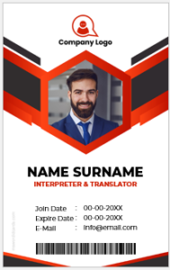 Interpreter and Translator ID Badge