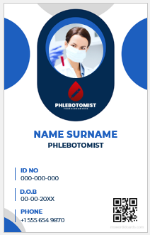 Phlebotomist ID badge template
