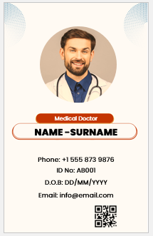 Physician ID Badge Template