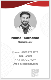 Physician ID Badge Template