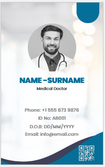 Physician ID Badge Template
