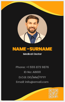 Physician ID Badge Template