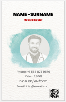 Physician ID Badge Template