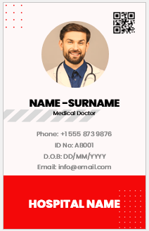 Physician ID Badge Template
