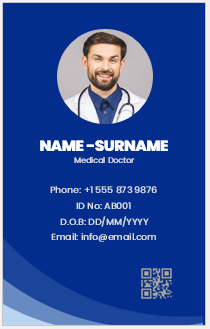 Physician ID Badge Template