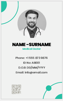 Physician ID Badge Template