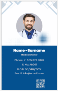 Physician ID Badge Template