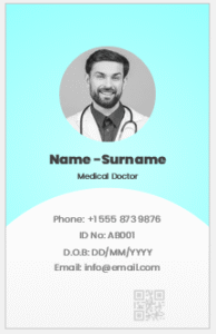 Physician ID Badge Template