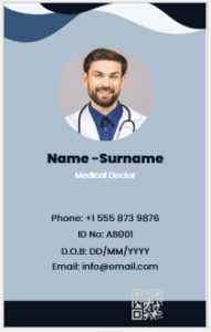 Physician ID Badge Template