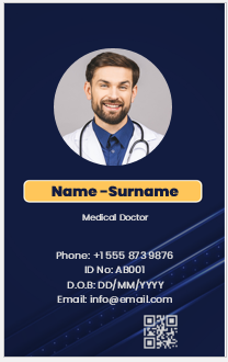 Physician ID Badge Template