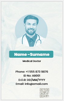 Physician ID Badge Template