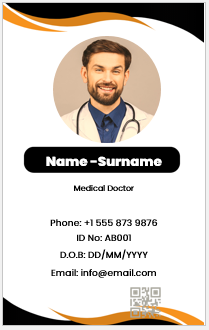 Physician ID Badge Template
