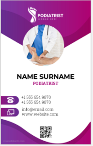 Podiatrist ID badge template