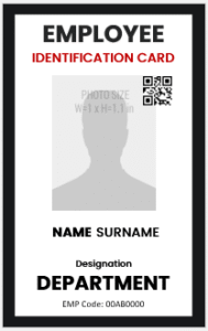 Office Employee ID Badge Template