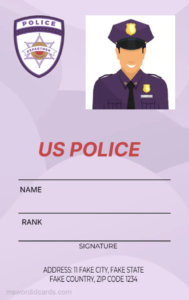 Police ID Card -Edit