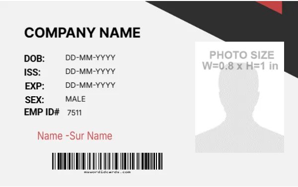 Employee ID Badge Format -EDIT