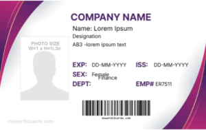 Employee ID Badge Format -EDIT