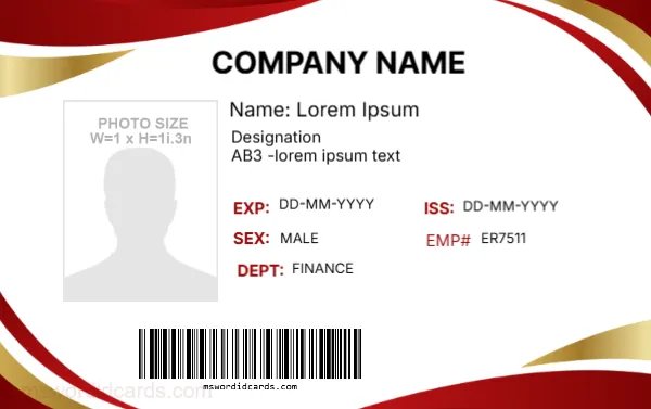 Employee ID Card Format -EDIT