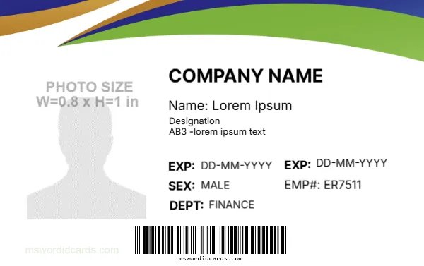 Employee ID Badge Format -EDIT