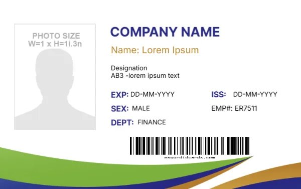 Employee ID Badge Format -EDIT