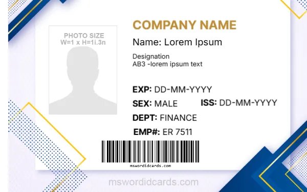 Employee ID Badge Template -EDIT