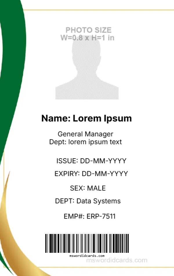Employee ID Badge Format -EDIT